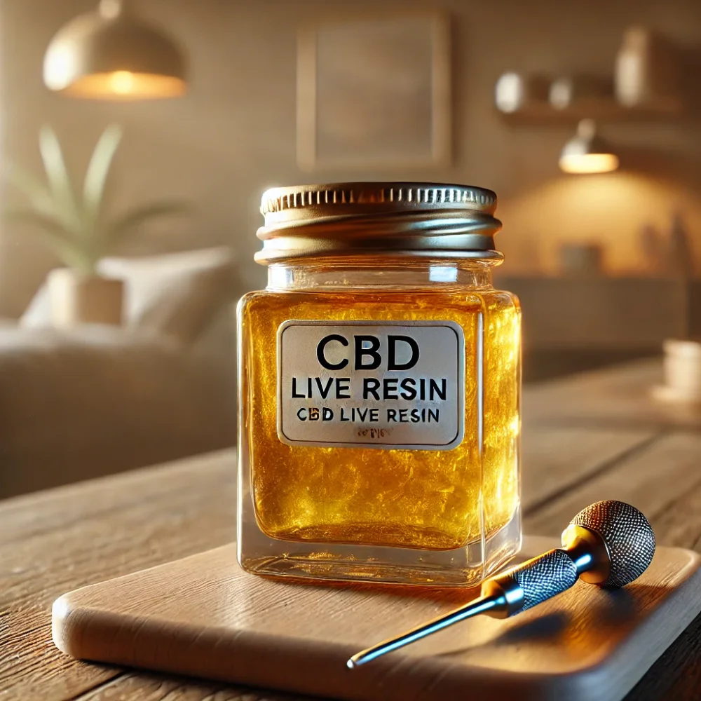 Posoda za živo smolo CBD in posebno orodje za zajemanje koncentratov