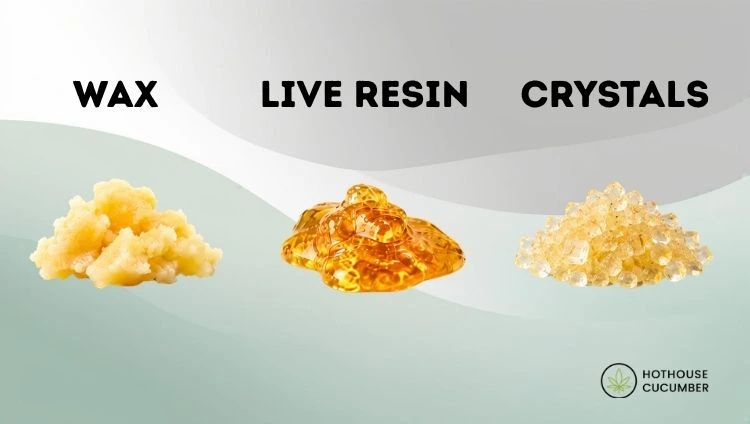 Other cannabis concentrates: Wax, live resin and crystals