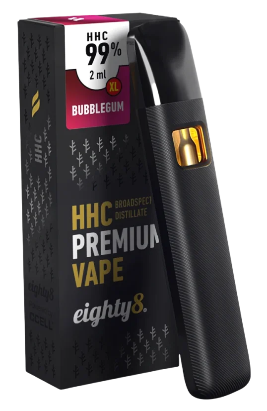 Eighty8 HHC Vape Bubblegum, 99 % HHC, 2 ml