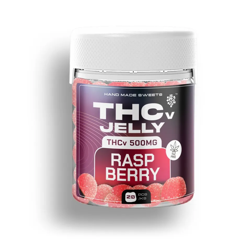 Czech CBD Żelki THCV Raspberry, 25 mg THCV, 20 szt.