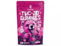CanaPuff THCJD Gummies Raspberry, 5 stk x 25 mg THCJD, 125 mg