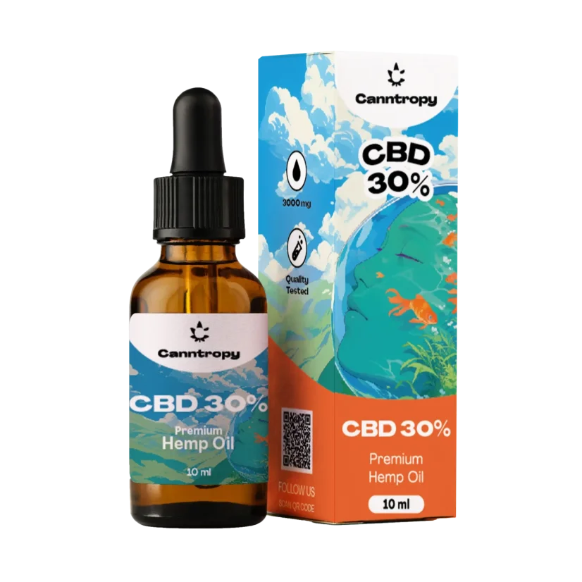 Canntropy CBD Hemp Oil, 30%, 3000mg, 10ml