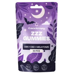 Canntropy CBN + CBD + Melatonin alvást segítő rágógumik 30 db × 5 mg, 20 g