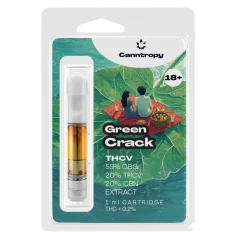 "Canntropy THCV Cartridge Green Crack" - 20 % THCV, 60 % CBG, 20 % CBN, 1 ml