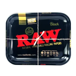 RAW – Duża czarna metalowa taca do skręcania