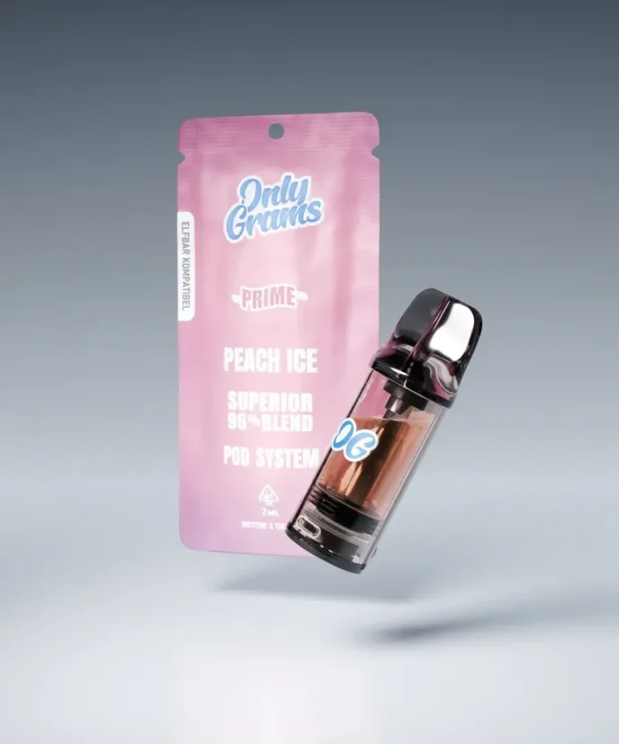 Only Grams - Superior Pod Peach Ice, 96 %, 2 ml (elfbar)