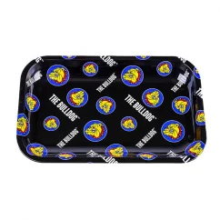 The Bulldog Original Metal Rolling Tray Pattern, keskikokoinen, 27,5 cm x 17 cm x 2 cm