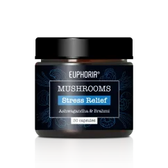 Euphoria Mushrooms Stress Relief, 30 kapsułek