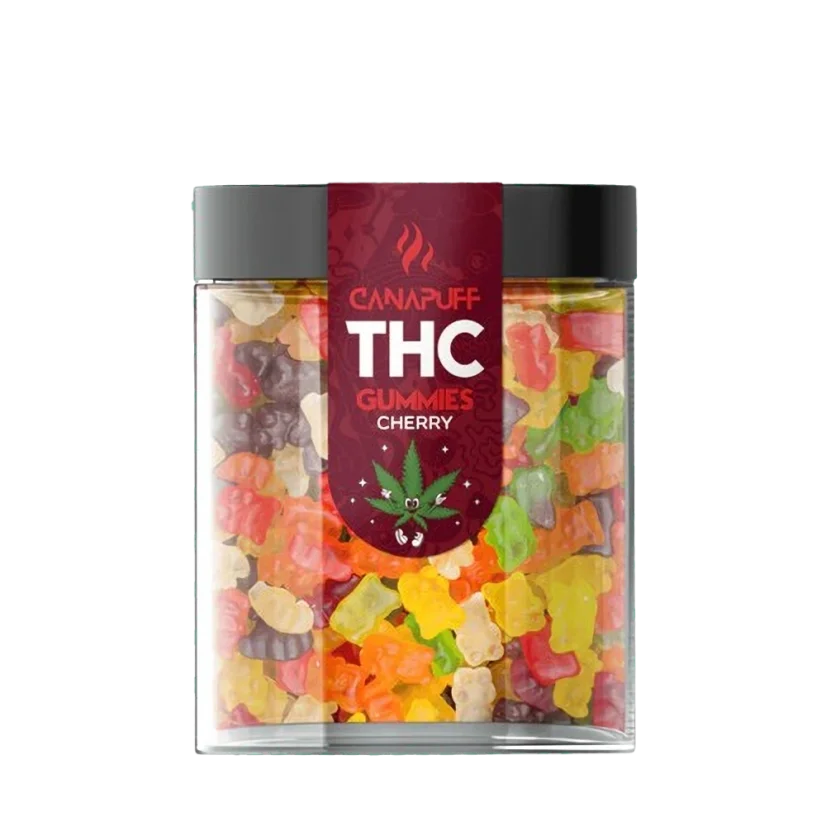 CanaPuff THC+ Gummies Cherry, THC inferiore allo 0,2%, 10 - 50 pz.