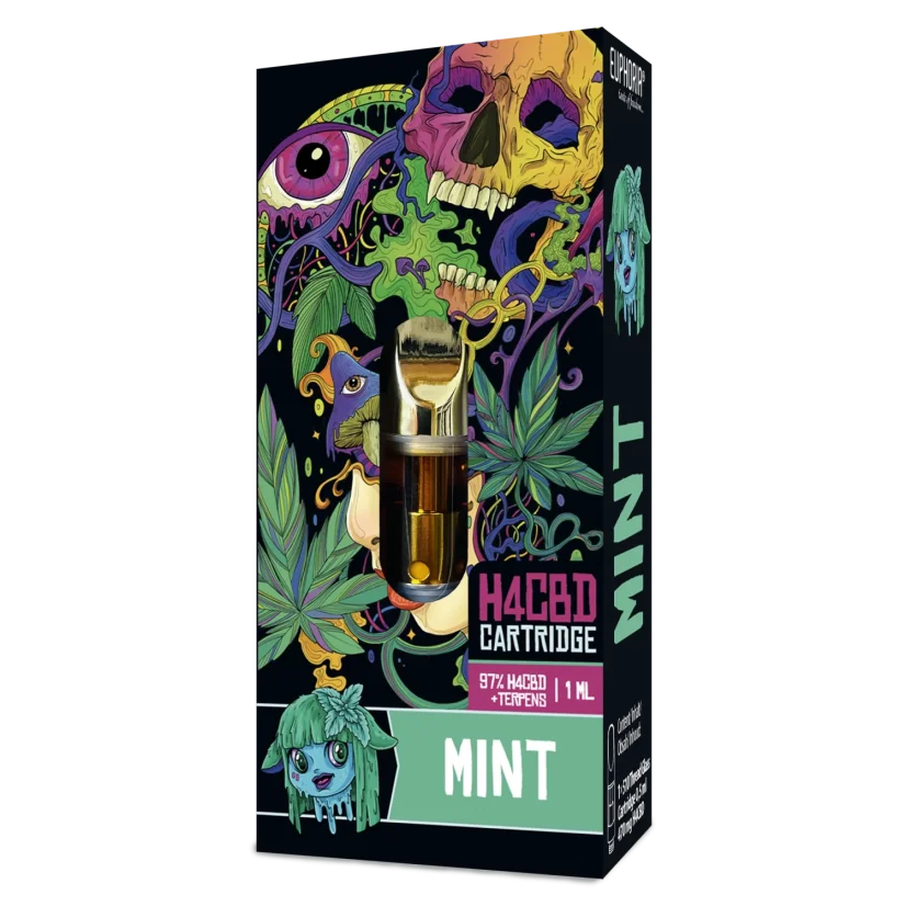 Euphoria H4CBD Cartridge Kush Mint, H4CBD 97 %, 1 ml