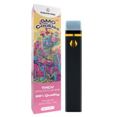 Canntropy THCV Disposable Vape Pen GMO Cookies live resin terpenes, THCV 96% quality, 1 ml