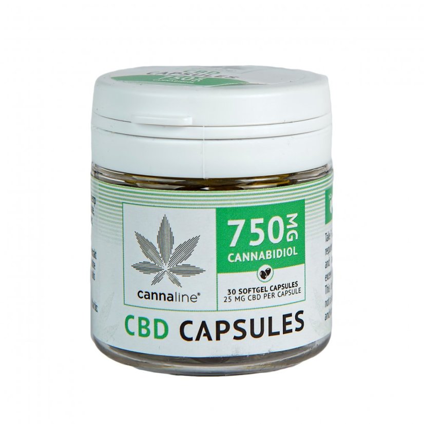 Cannaline CBD Softgel Kapseln - 750 mg CBD, 30 x 25 mg