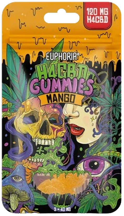 Euphoria H4CBD Gummies Mango, 3 sztuki x 40 mg, 120 mg
