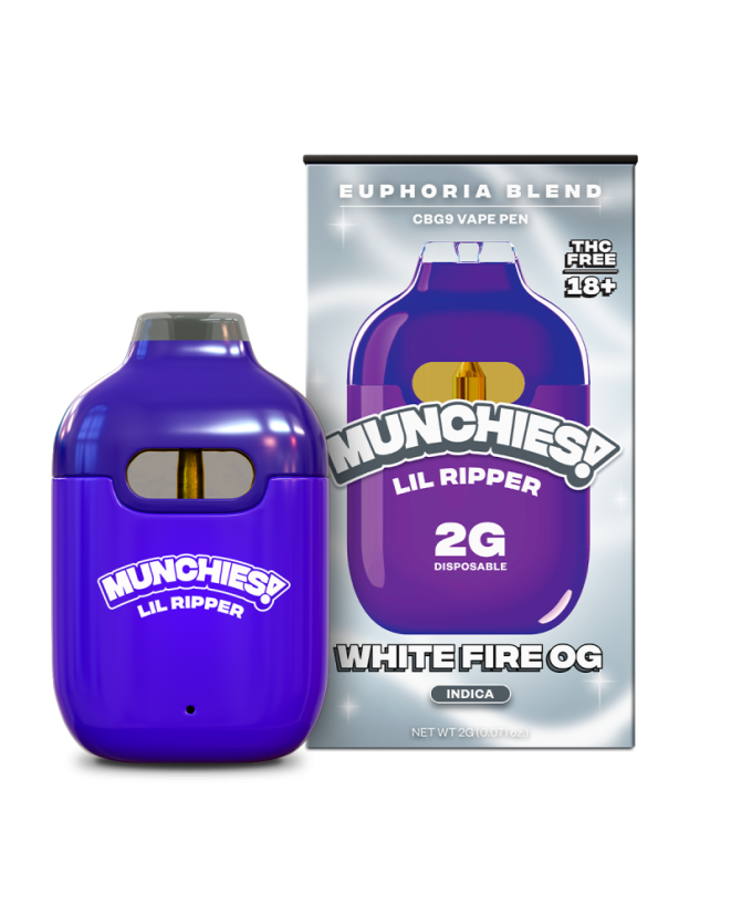 Delta Munchies CBG9 Lil Ripper Vape Pen WhiteFire OG, 2 g