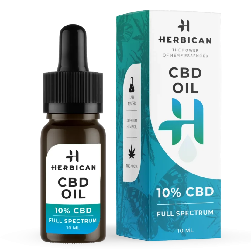 Herbican Vollspektrum-CBD-Öl, 10 %, 10 ml