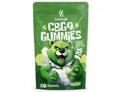 CanaPuff CBG9 Gummies Manzana Ácida, 5 unidades x 25 mg CBG9, 125 mg