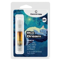 Canntropy THCV kasetė Blue Dream - 20 % THCV, 60 % CBG, 20 % CBN, 1 ml