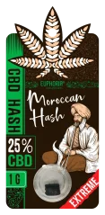 Euphoria CBD Hash Marockansk 25% CBD, 1 g