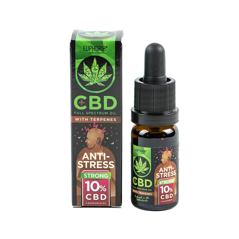 Euphoria CBD 10% Öl mit Terpenen, 10 ml, 1000 mg - Anti-Stress