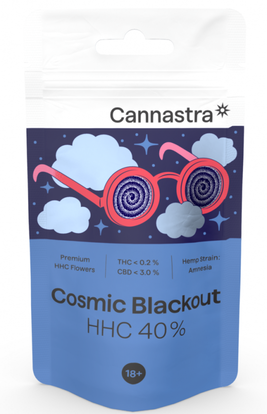 Cannastra HHC Gėlės Cosmic Blackout 40 %, 1 - 100 g