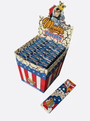 Monkey King KSS bibułki do skręcania z końcówkami filtrującymi (zapach popcornu), 1 książeczka
