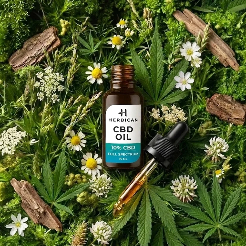 Herbican Vollspektrum-CBD-Öl, 10 %, 10 ml