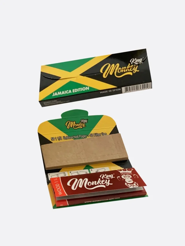 Monkey King cartine media 1¼ con filtri Jamaica, 1 libretto