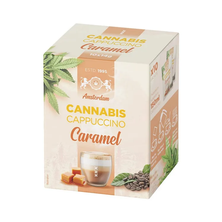 Multitrance Hemp Coffee Instant Caramel Cappuccino (10 x 14 g)