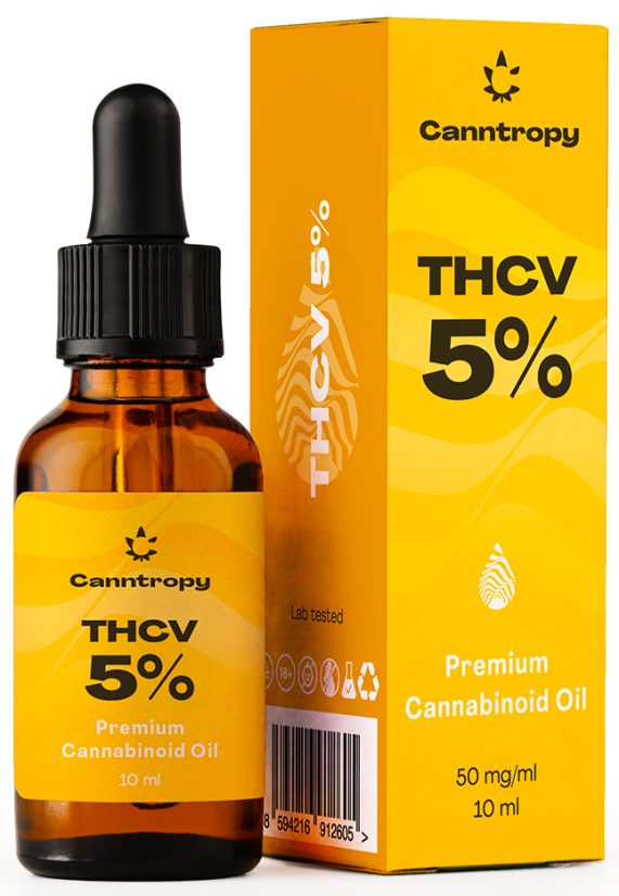 Olej kannabinoidowy Canntropy THCV Premium - 5%, 500 mg, 10 ml