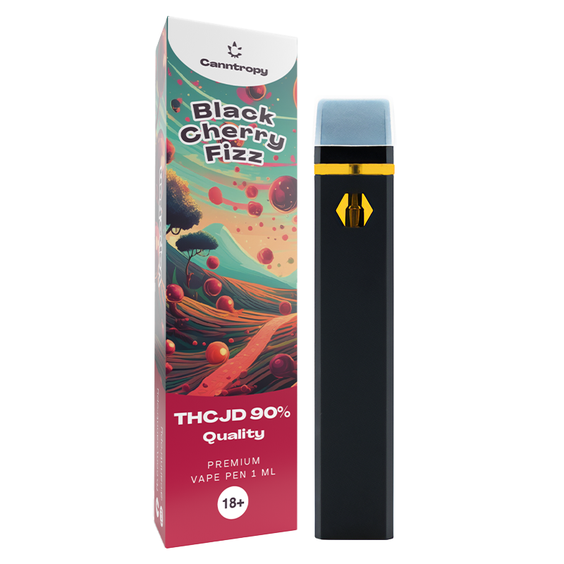 Canntropy THCJD Vape Pen Black Cherry Fizz, THCJD 90