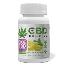 Euphoria CBD Konfektes Citrons un garšaugi 300 mg CBD, 30 gab. x 10 mg, 120 g