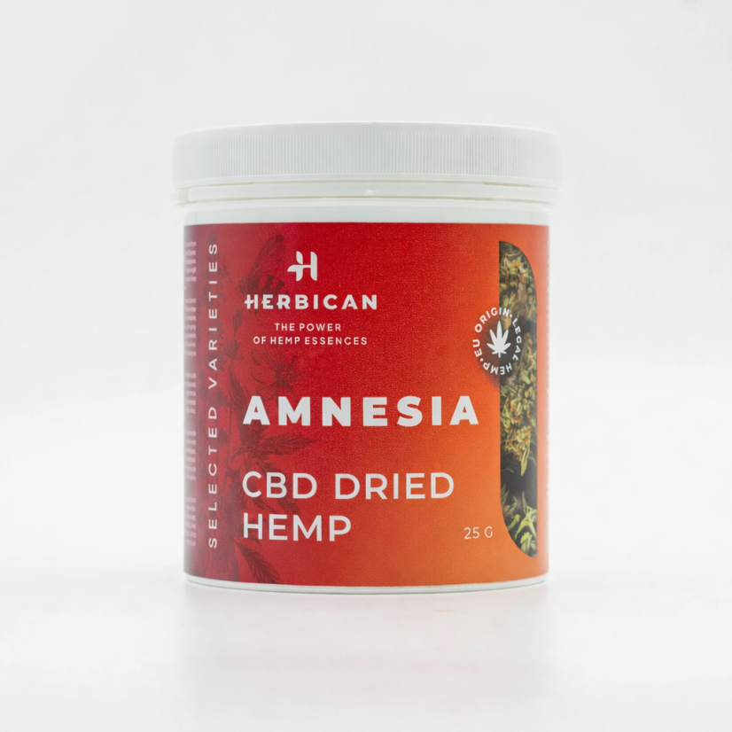 Herbican CBD Hemp Flower Amnesia, 5 g - 100 g