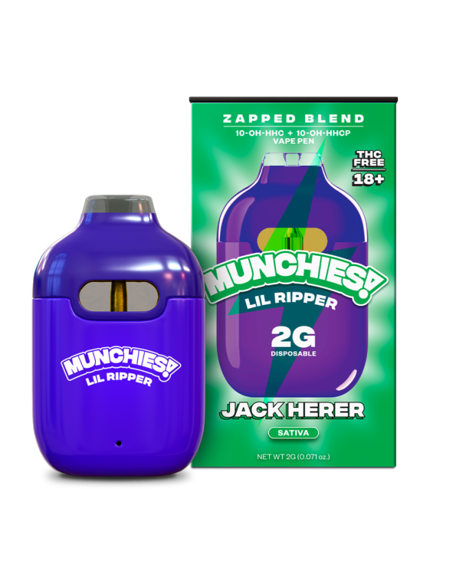 Delta Munchies 10-OH-HHC/10-OH-HHCP Lil Ripper Vape Pen Jack Herer, 2 g