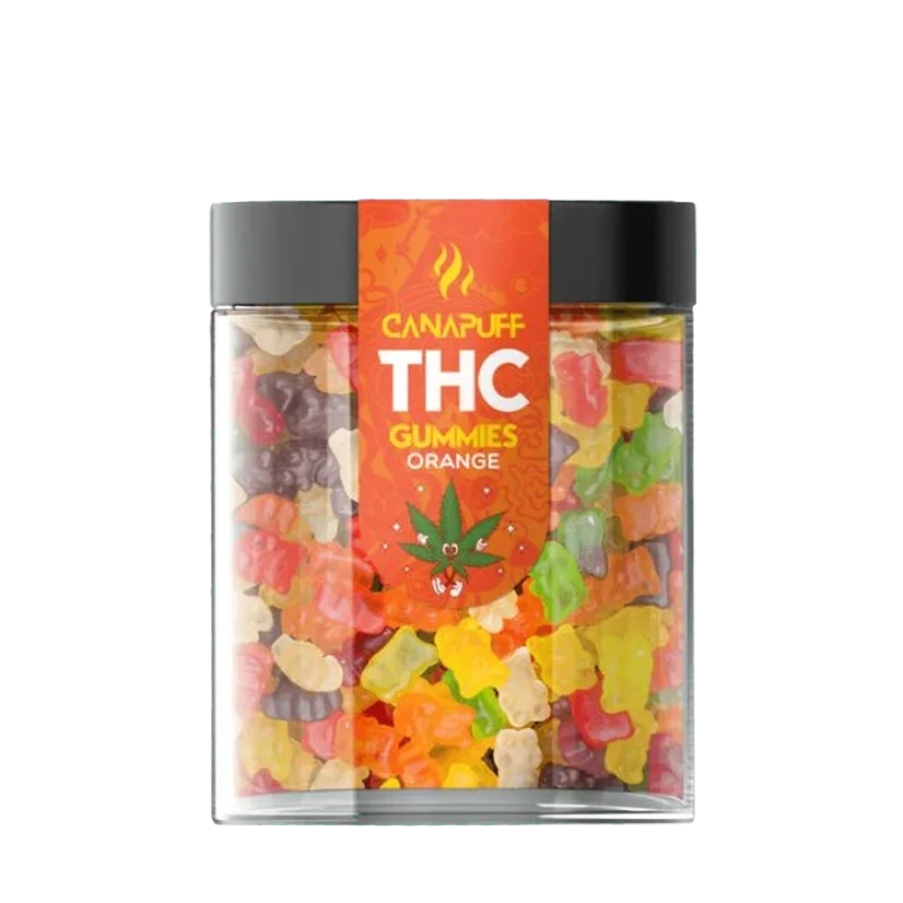 CanaPuff THC+ Gummies Orange, THC alle 0,2 %, 10 - 50 kpl