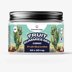 Canntropy CBNO Fruit Gummies Mix, 10 ks x 10 mg, 100 mg CBNO, 25 g