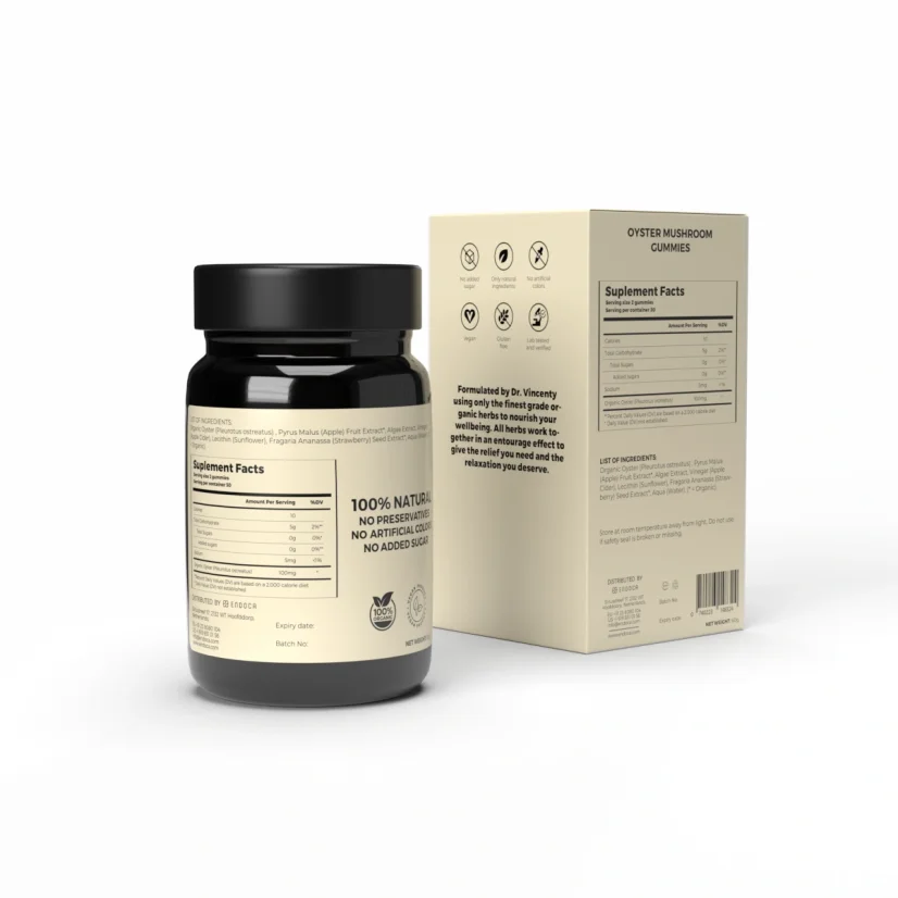 Endoca Austernpilz-Gummis, 50 mg CBD, 30 Stk., 60 g