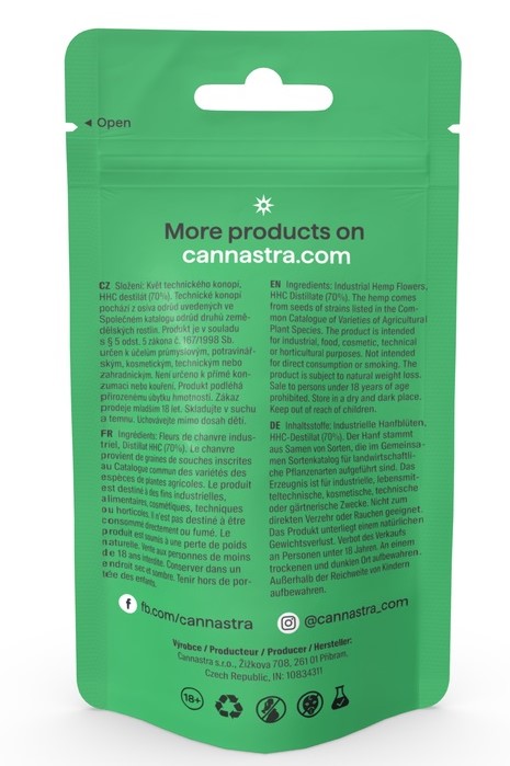 Cannastra HHC gėlė Astral Traveling 70 %, 1g - 100g