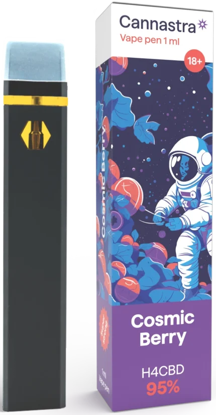 Cannastra H4CBD Vape Pen μίας χρήσης Cosmic Berry, H4CBD 95%, 1 ml