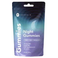 Hemnia Sleep Gummies CBN + CBD + Melatonin, 30 ks, 105g