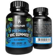 CanaPuff HHC Gummies Blue Raspberry, 20 τεμάχια x 25 mg, 500 mg, 70 g