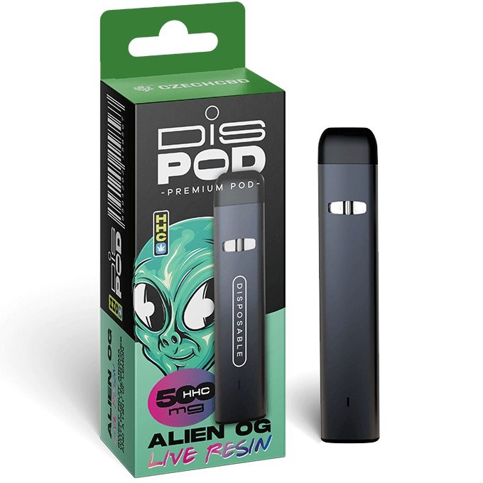 alien disposable vape Czech CBD HHC Pen disPOD OG 500 mg, 0,5 ml stock coils Flavor:Meta Moon Why Is My Vape