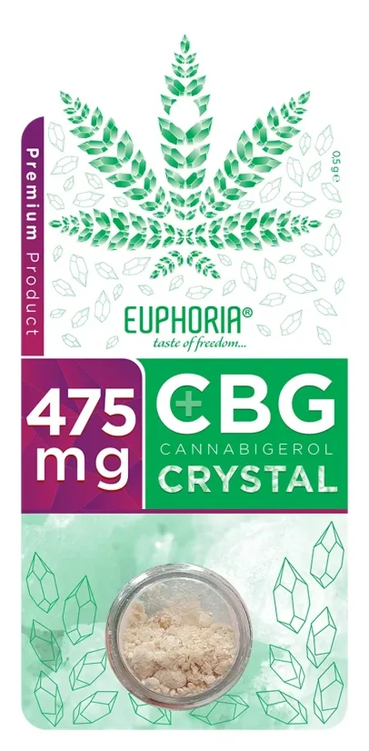 Euphoria Pure CBG kristály 475 mg, 0,5 g