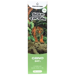 Canntropy Penna vaporizzatore monouso CBNO Sour Tangie, qualità CBNO al 94%, 1 ml