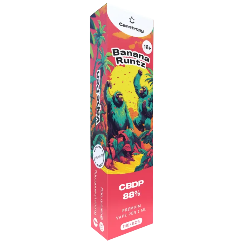 Canntropy CBDP vape pero Banana Runtz, CBDP 88% kakovosti, 1 ml