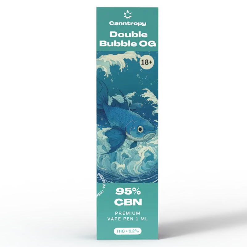Canntropy CBN Vape Pen Double Bubble OG, 95 % CBN, 1 ml