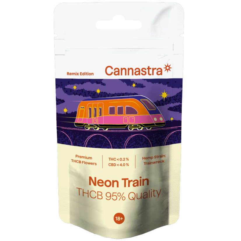 Cannastra THCB Flower Neon Train, jakość THCB 95%, 1g - 100 g