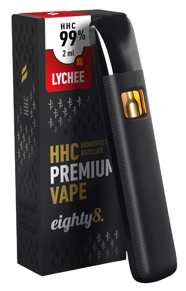 hhc vape cheap Eighty8 Litchi, 99 % HHC, 2 ml Flavor:Cherry Blossom Grape Gummy Candy Disposable Vape Uwell Caliburn G4 Pod