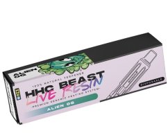Czeska żywica CBD HHC Vape BEAST Alien OG Live Resin, 94%, 1 ml