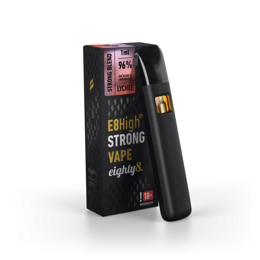 Eighty8 E8High Engångs Vape Lychee, 96 % E8High, 1 ml