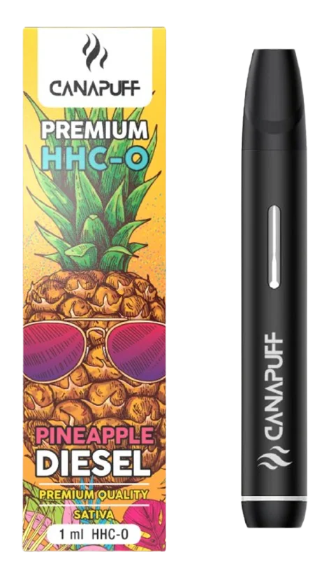 CanaPuff Pineapple Diesel 96 % HHC-O - jednorazové vape pero, 1 ml
